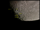 Lune gibbeuse au Galileoscope 04, avec Barlow (avec légende)