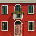 Burano : façade rouge