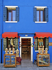 Burano : la boutique bleue